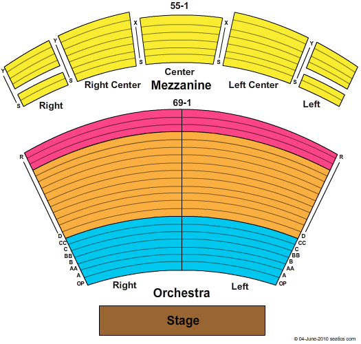 Singletary Center of Arts Seating Chart